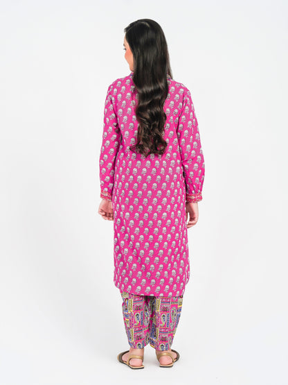 Limelight - 2 Piece Khaddar Suit-Embroidered