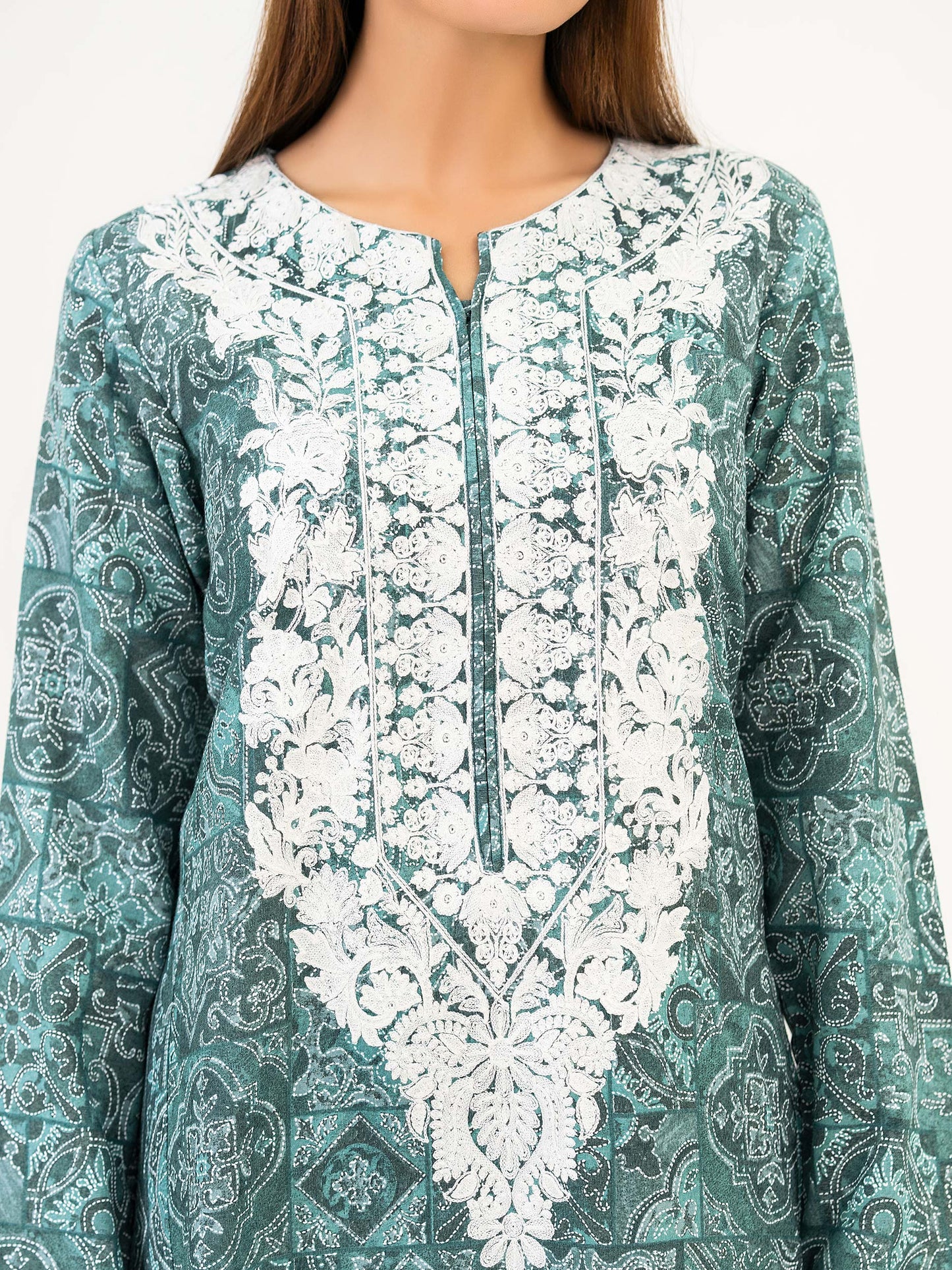 Karandi Shirt-Embroidered (Pret)