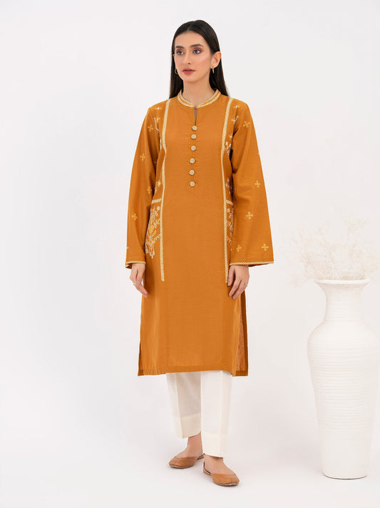 Khaddar Shirt-Embroidered (Pret)