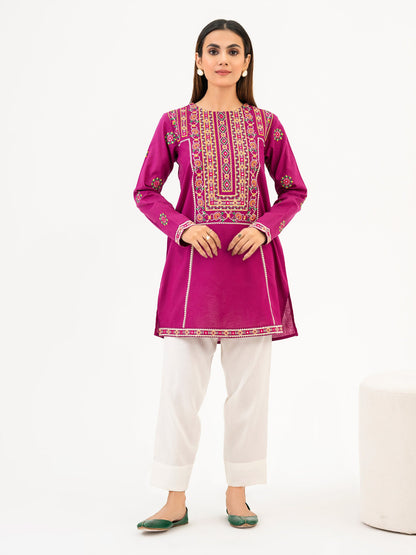 Khaddar Kurti-Embroidered (Pret)