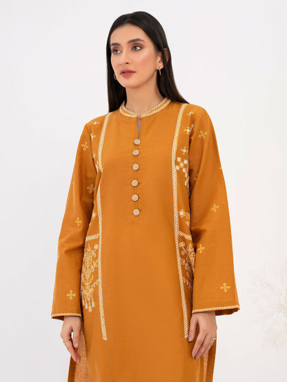 Khaddar Shirt-Embroidered (Pret)