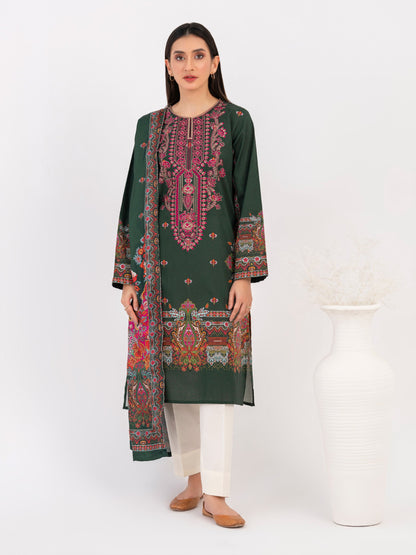 2 Piece Winter Cotton Suit-Embroidered(Pret)