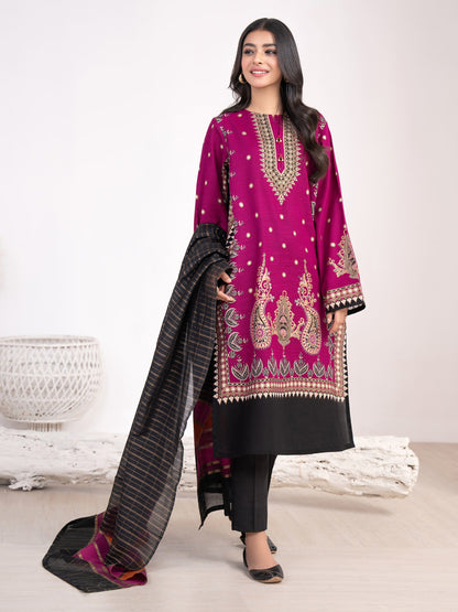 2 Piece Khaddar Suit-Paste Print(Unstitched)