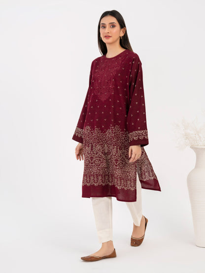 Khaddar Shirt-Embroidered(Pret)