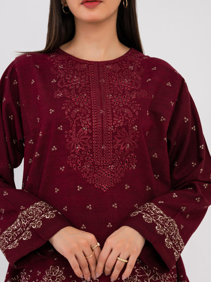 Khaddar Shirt-Embroidered(Pret)