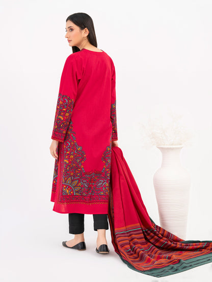 2 Piece Winter Cotton Suit-Embroidered(Pret)