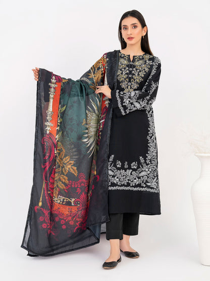 2 Piece Khaddar Suit-Embroidered (Pret)