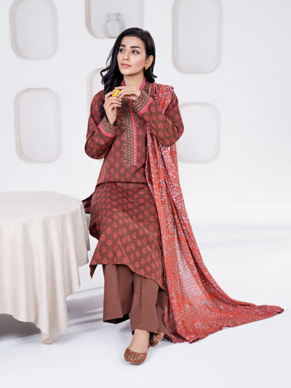 3 Piece Khaddar Suit-Printed(Unstitched)