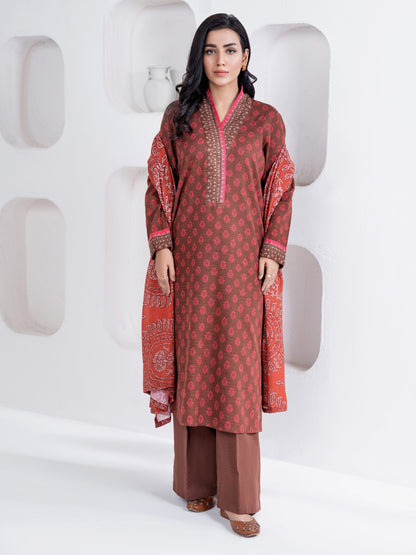 3 Piece Khaddar Suit-Printed(Unstitched)