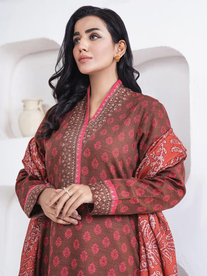 3 Piece Khaddar Suit-Printed(Unstitched)