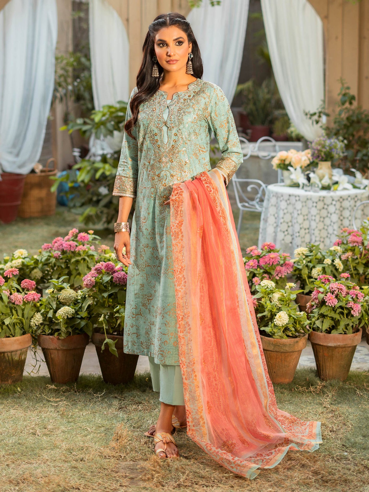 Embroidered Lawn Suit