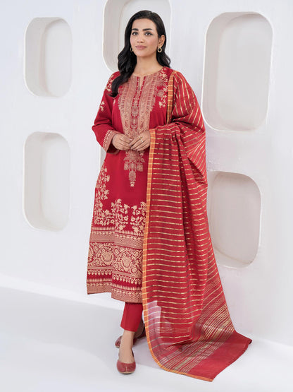 3 Piece Khaddar Suit-Paste Print(Unstitched)