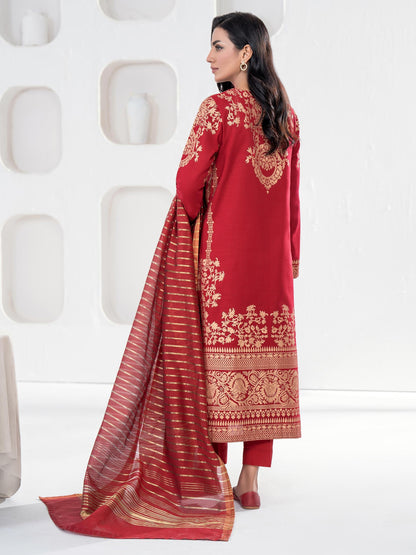 3 Piece Khaddar Suit-Paste Print(Unstitched)