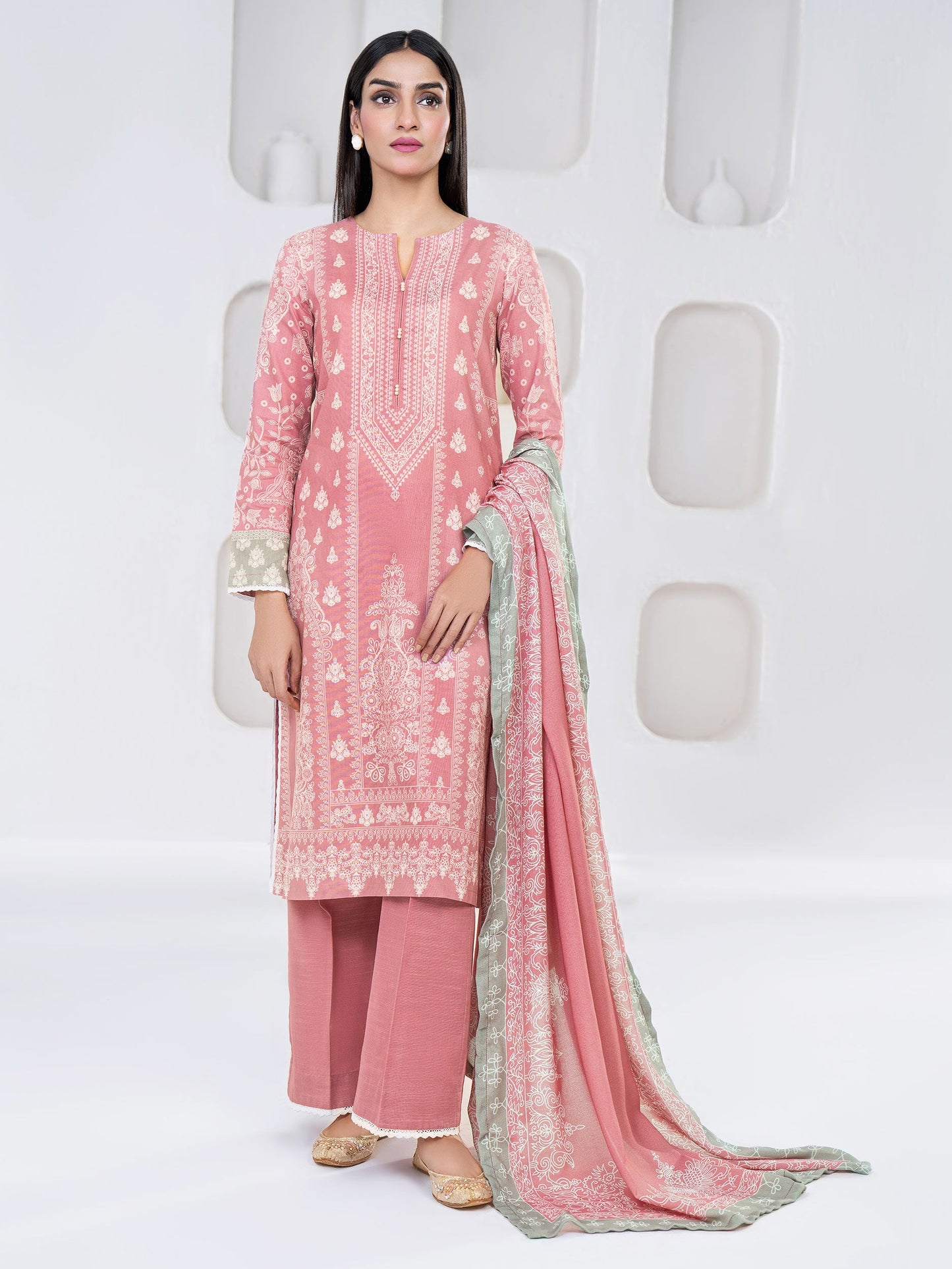 3 Piece Khaddar Suit-Printed(Unstitched)