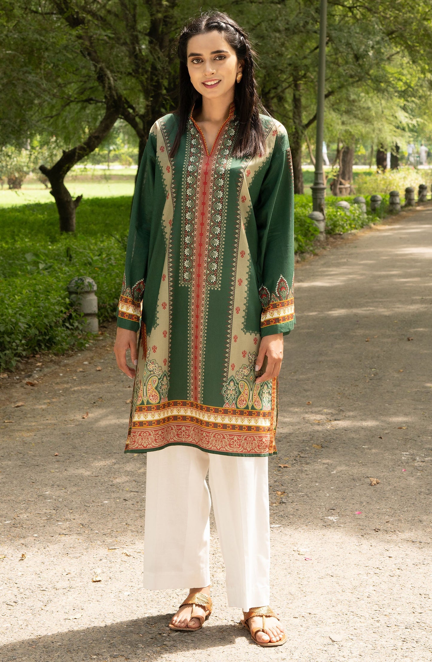 Orient - Unstitched 1 Piece Printed Lawn Shirt