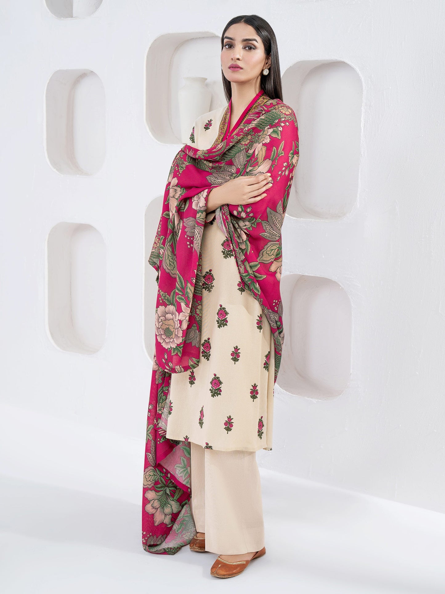 Limelight - 2 Piece Khaddar Suit-Printed(Unstitched)