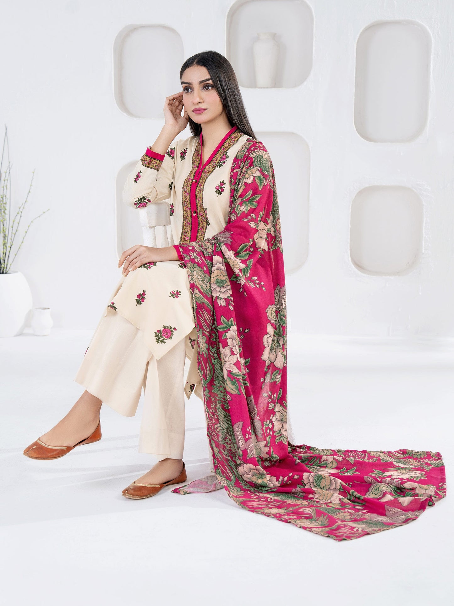 Limelight - 2 Piece Khaddar Suit-Printed(Unstitched)