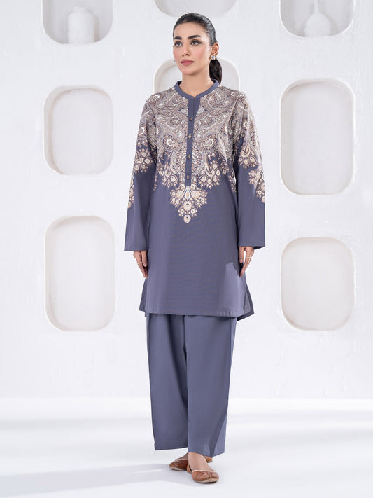 2 Piece Khaddar Suit-Paste Print(Unstitched)