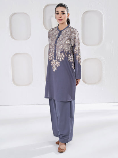 2 Piece Khaddar Suit-Paste Print(Unstitched)