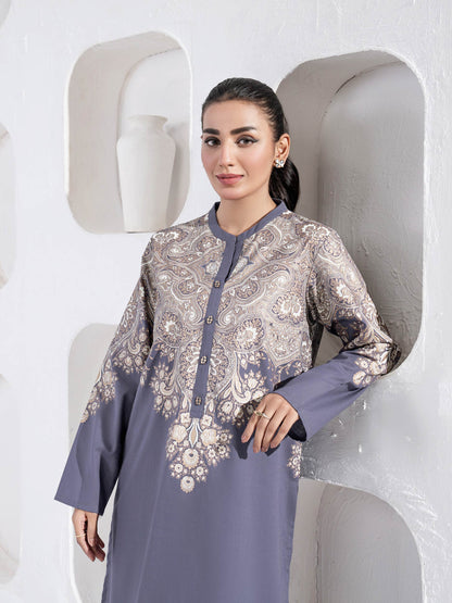 2 Piece Khaddar Suit-Paste Print(Unstitched)