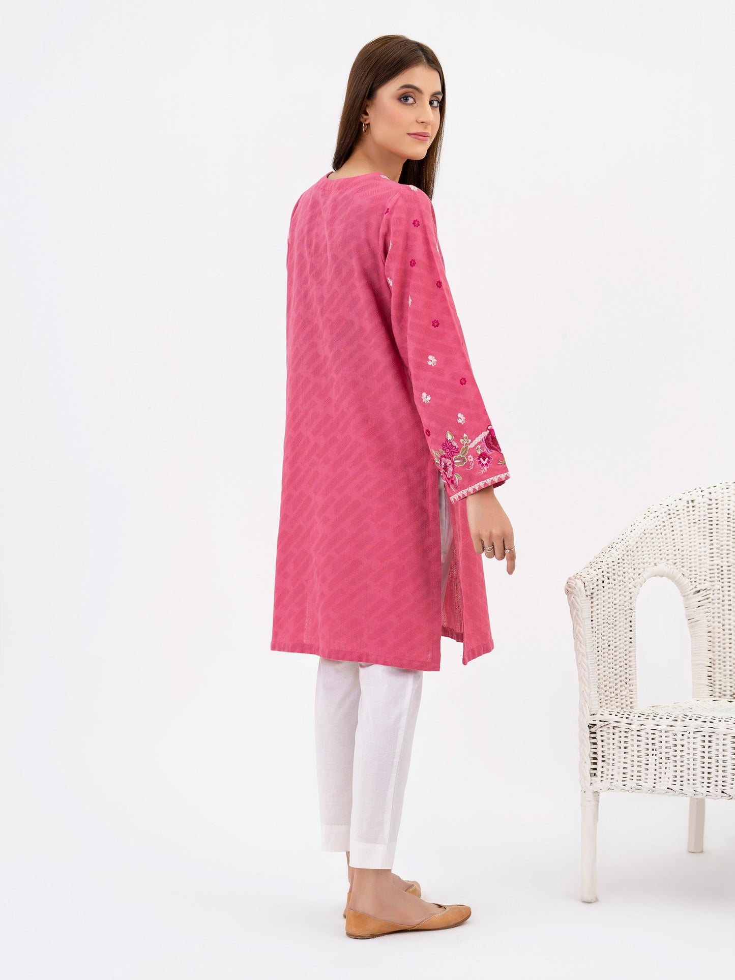 Khaddar Shirt-Embroidered(Pret)
