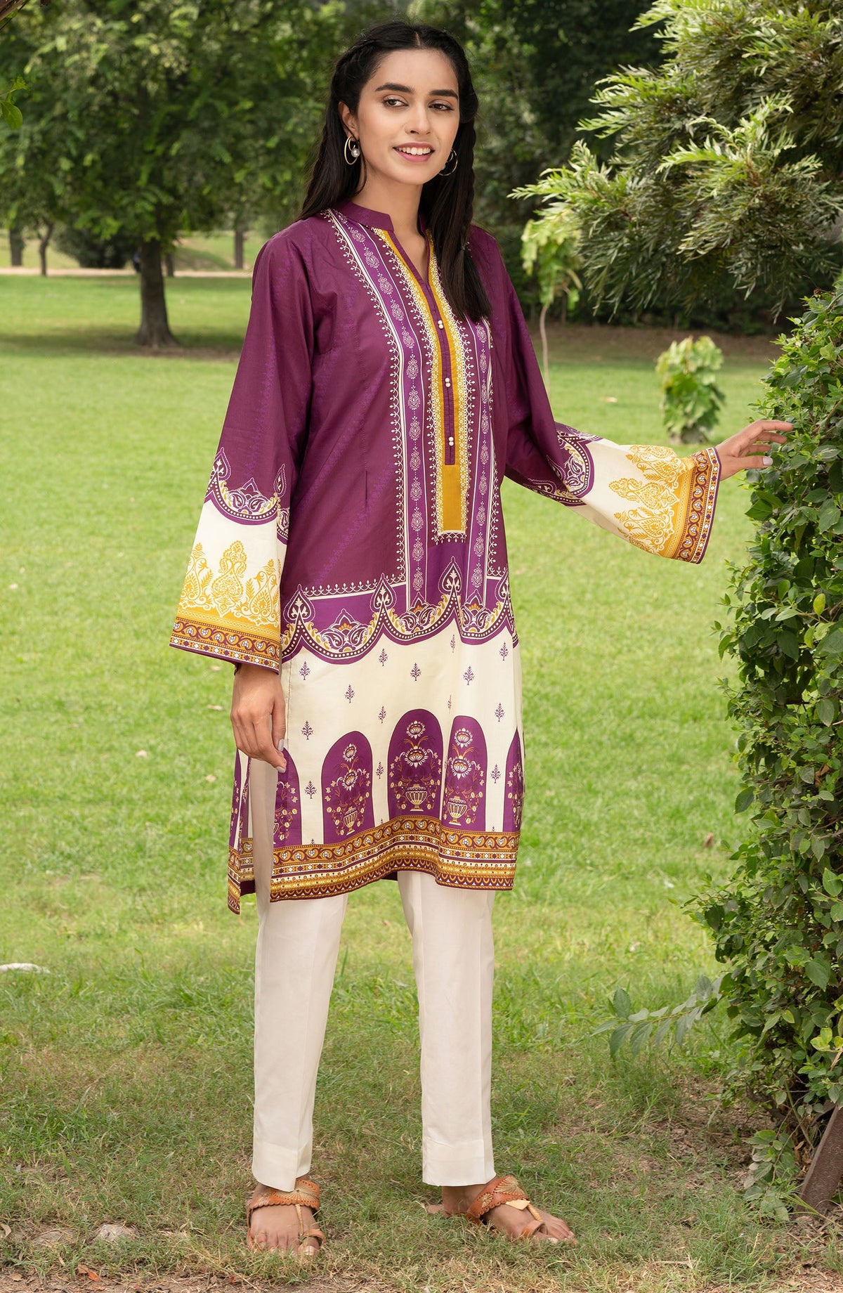 Orient - Unstitched 1 Piece Printed Lawn Shirt