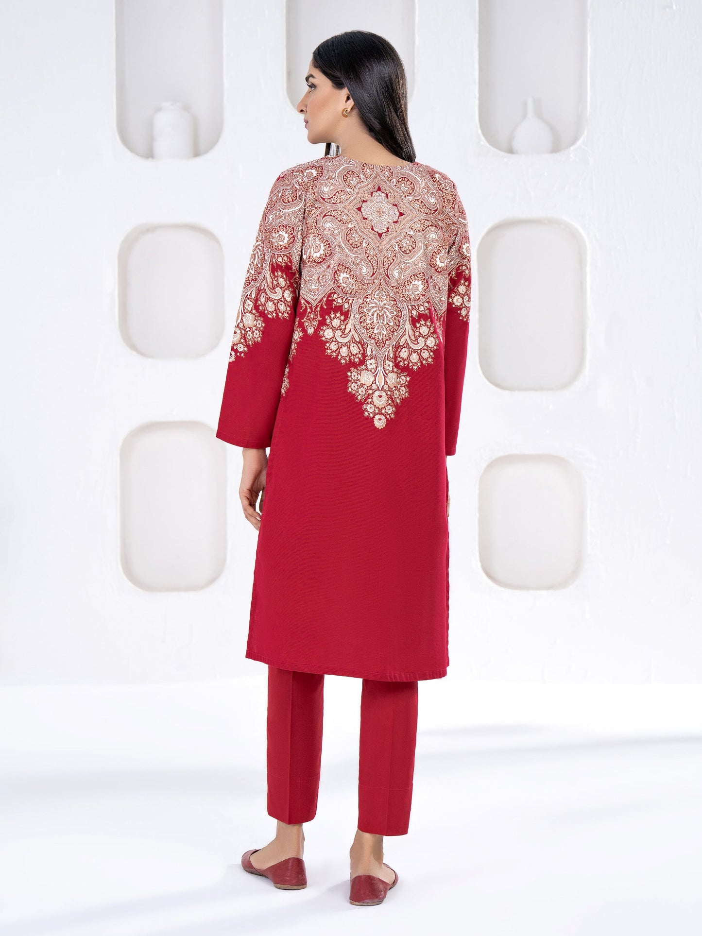 2 Piece Khaddar Suit-Paste Print(Unstitched)