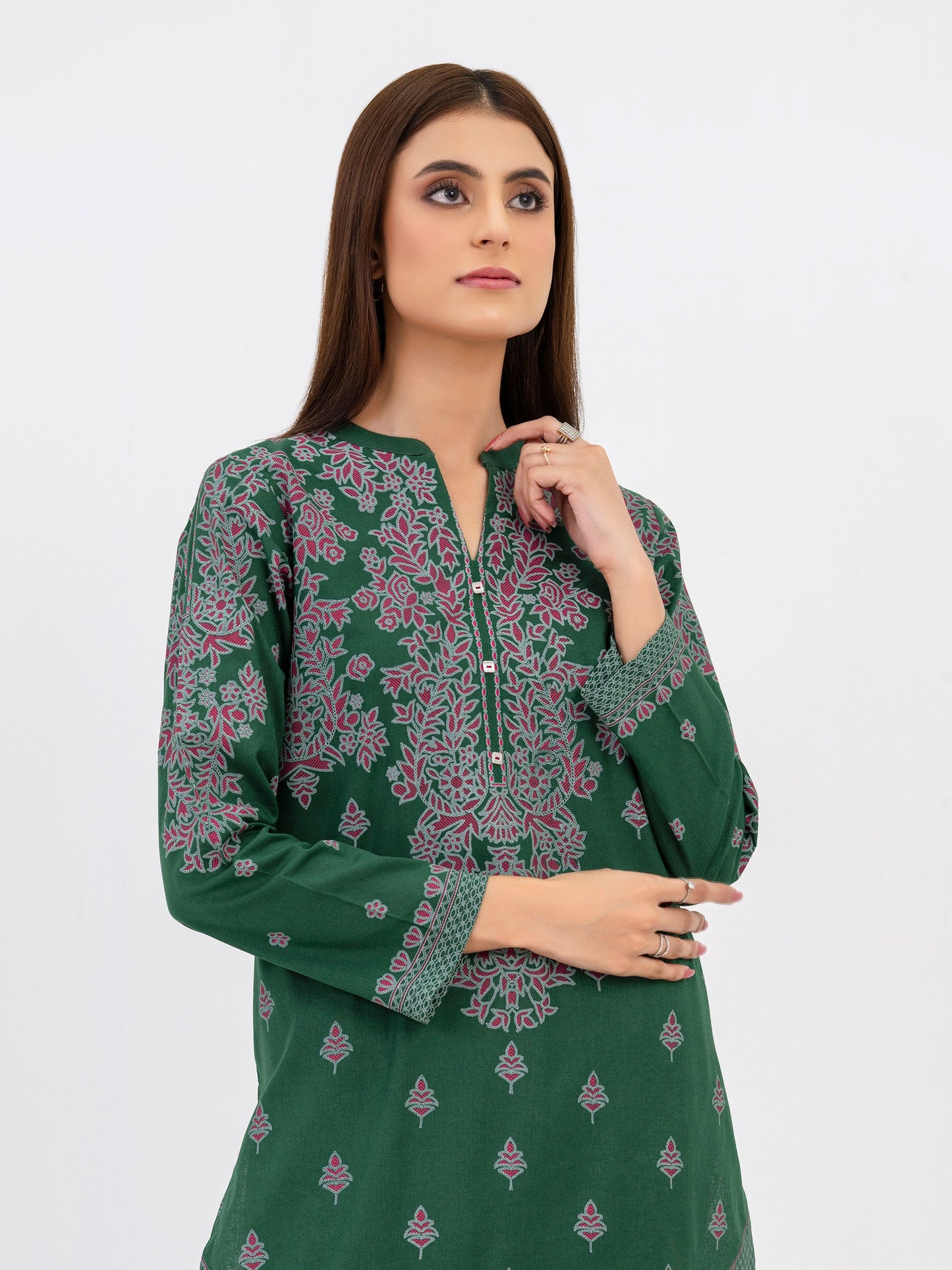 Khaddar Shirt-Paste Print(Pret)