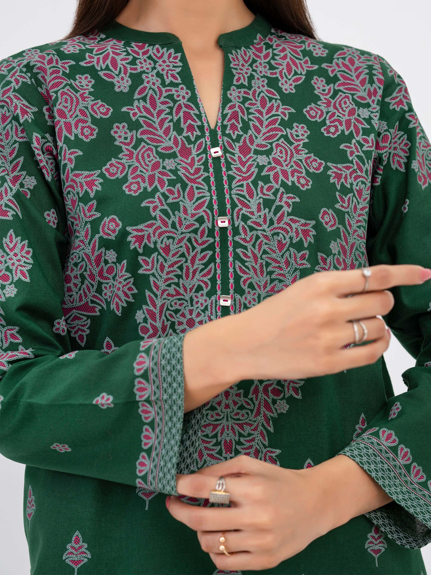 Khaddar Shirt-Paste Print(Pret)