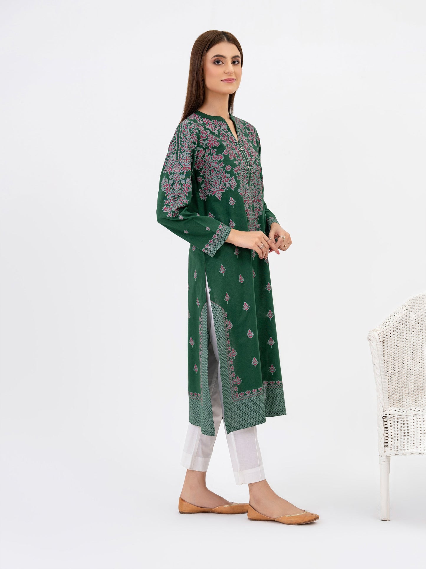 Khaddar Shirt-Paste Print(Pret)