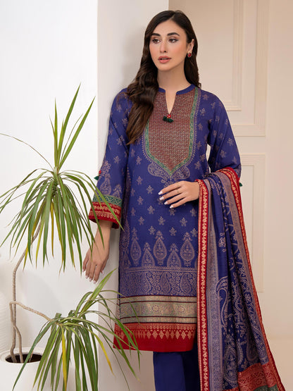 3 Piece Khaddar Suit-Printed (Unstitched)