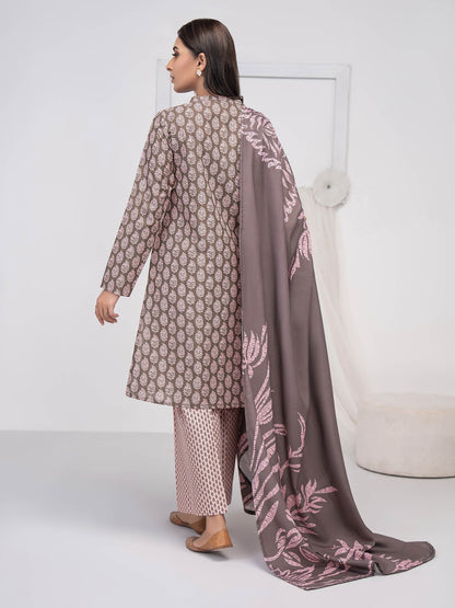 3 Piece Khaddar Suit-Embroidered (Unstitched)