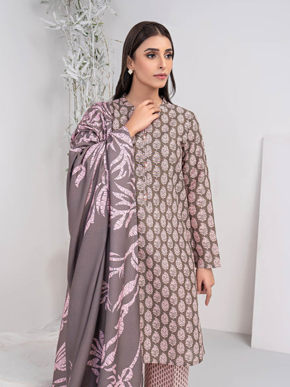 3 Piece Khaddar Suit-Embroidered (Unstitched)