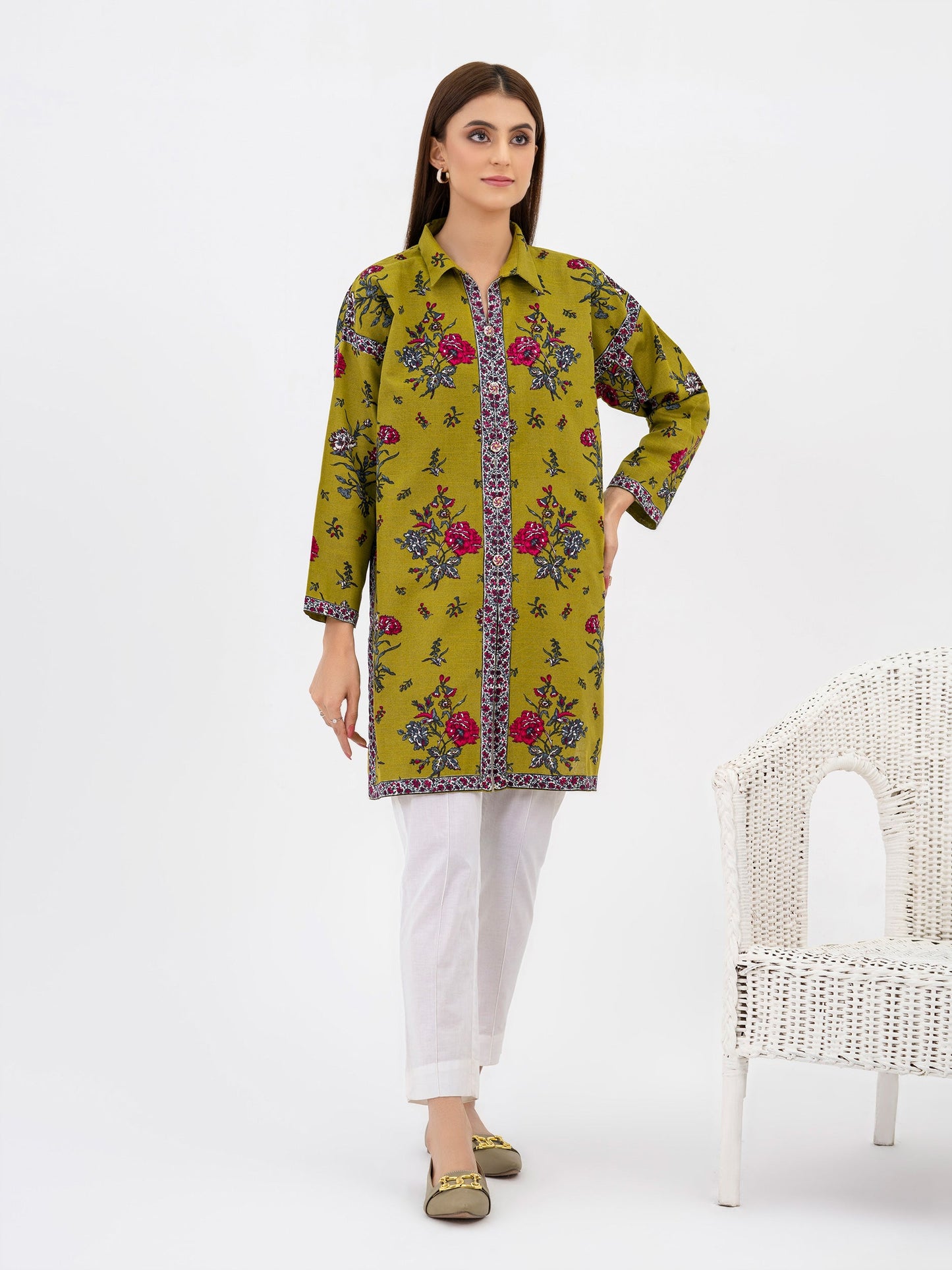 Khaddar Shirt-Printed(Pret)