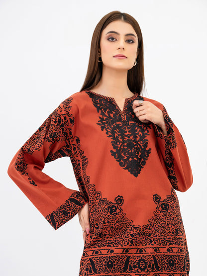 Khaddar Shirt-Embroidered(Pret)