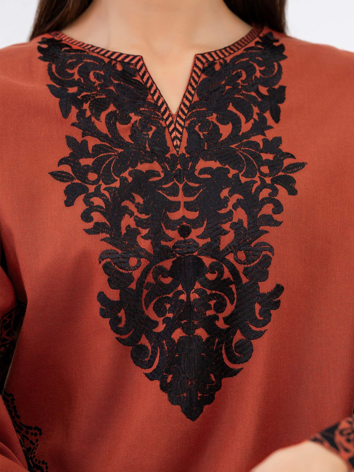 Khaddar Shirt-Embroidered(Pret)