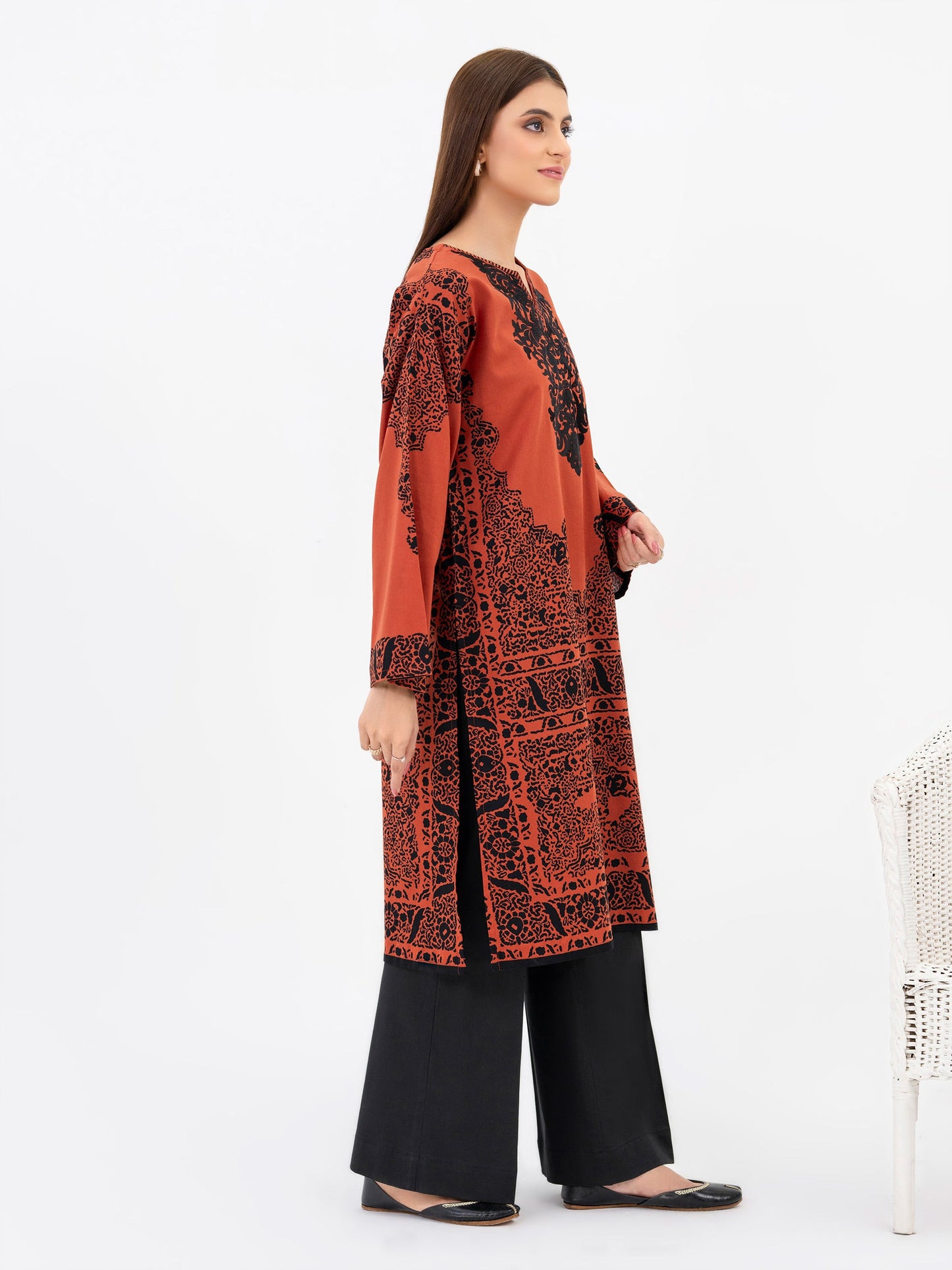 Khaddar Shirt-Embroidered(Pret)