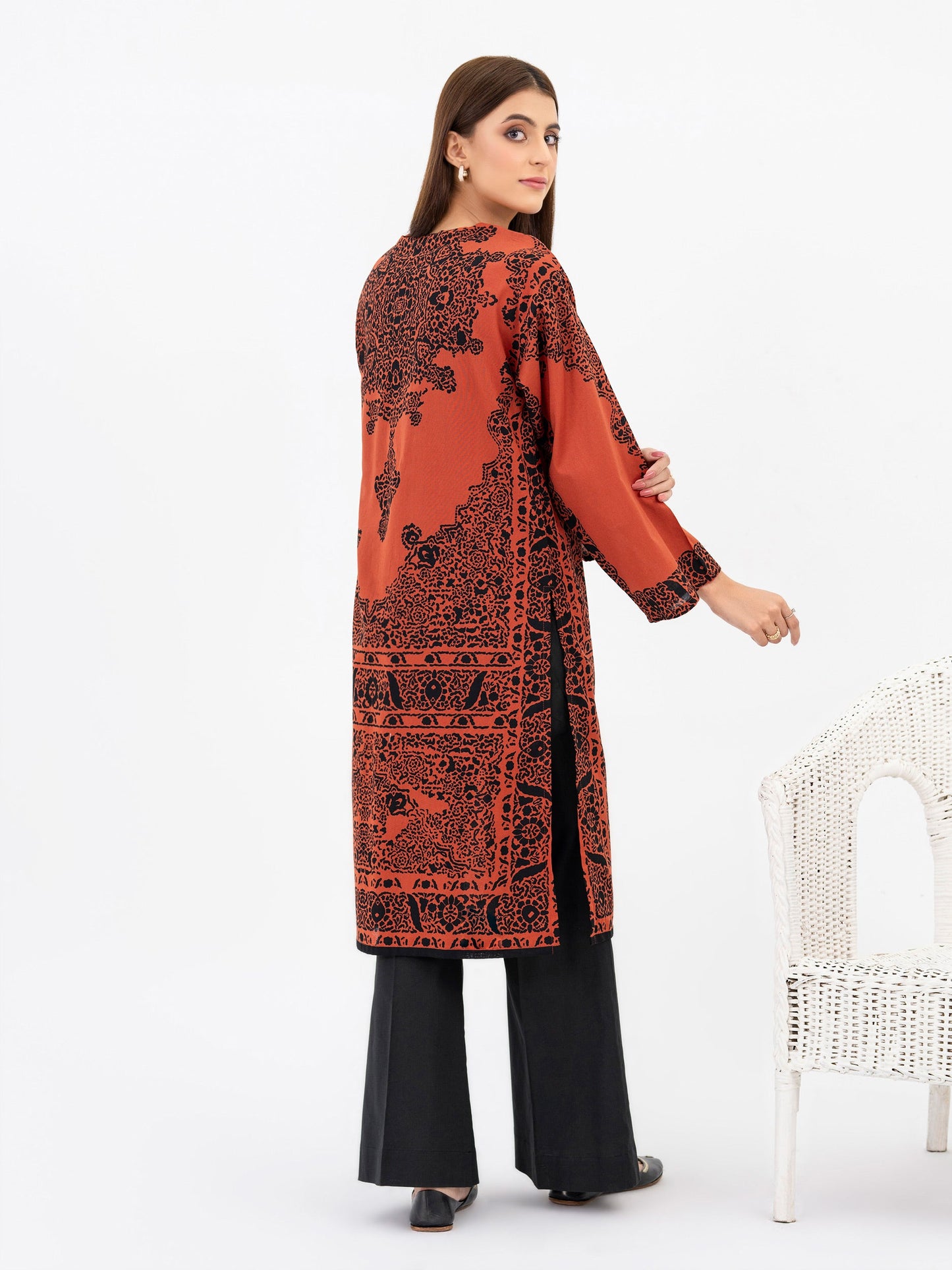 Khaddar Shirt-Embroidered(Pret)