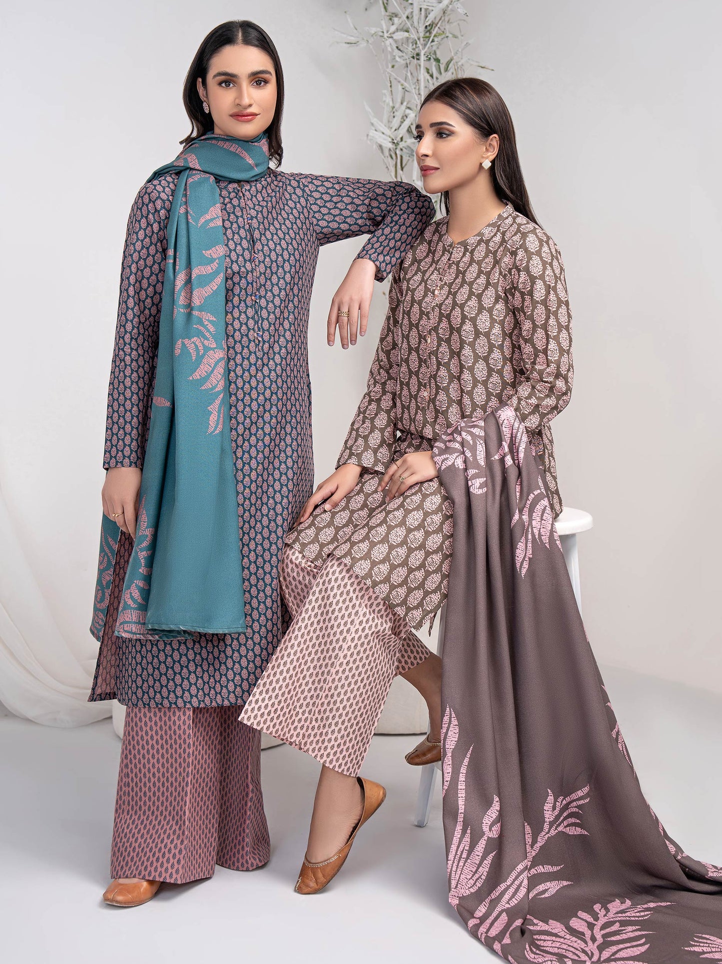 3 Piece Khaddar Suit-Embroidered (Unstitched)