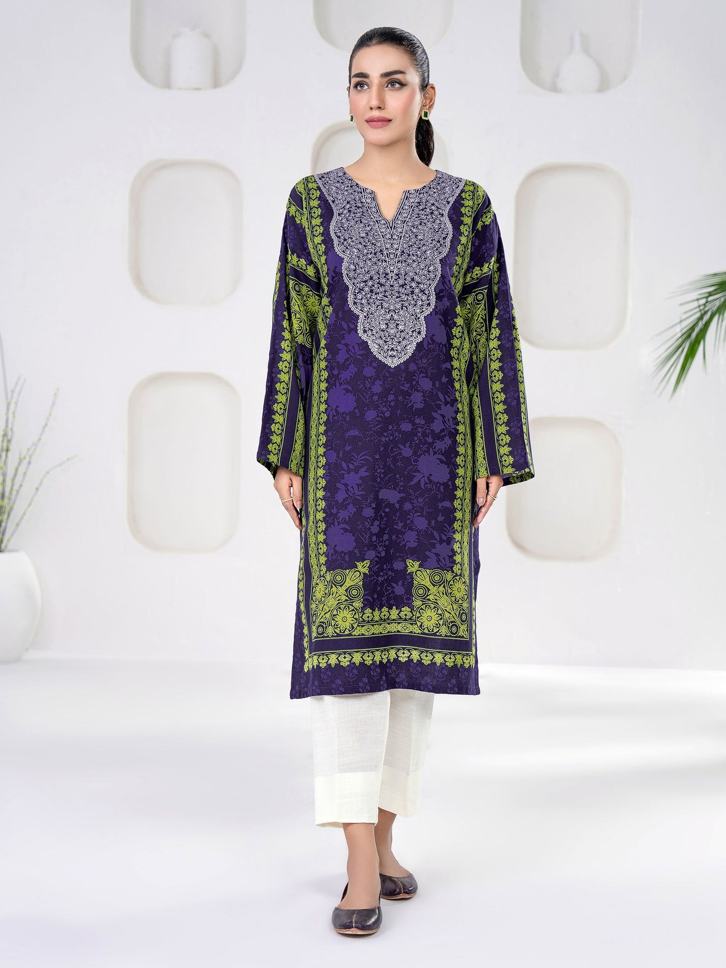 Limelight - Khaddar Shirt-Printed(Unstitched)
