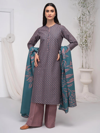 3 Piece Khaddar Suit-Embroidered (Unstitched)