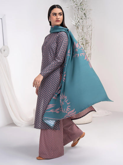 3 Piece Khaddar Suit-Embroidered (Unstitched)