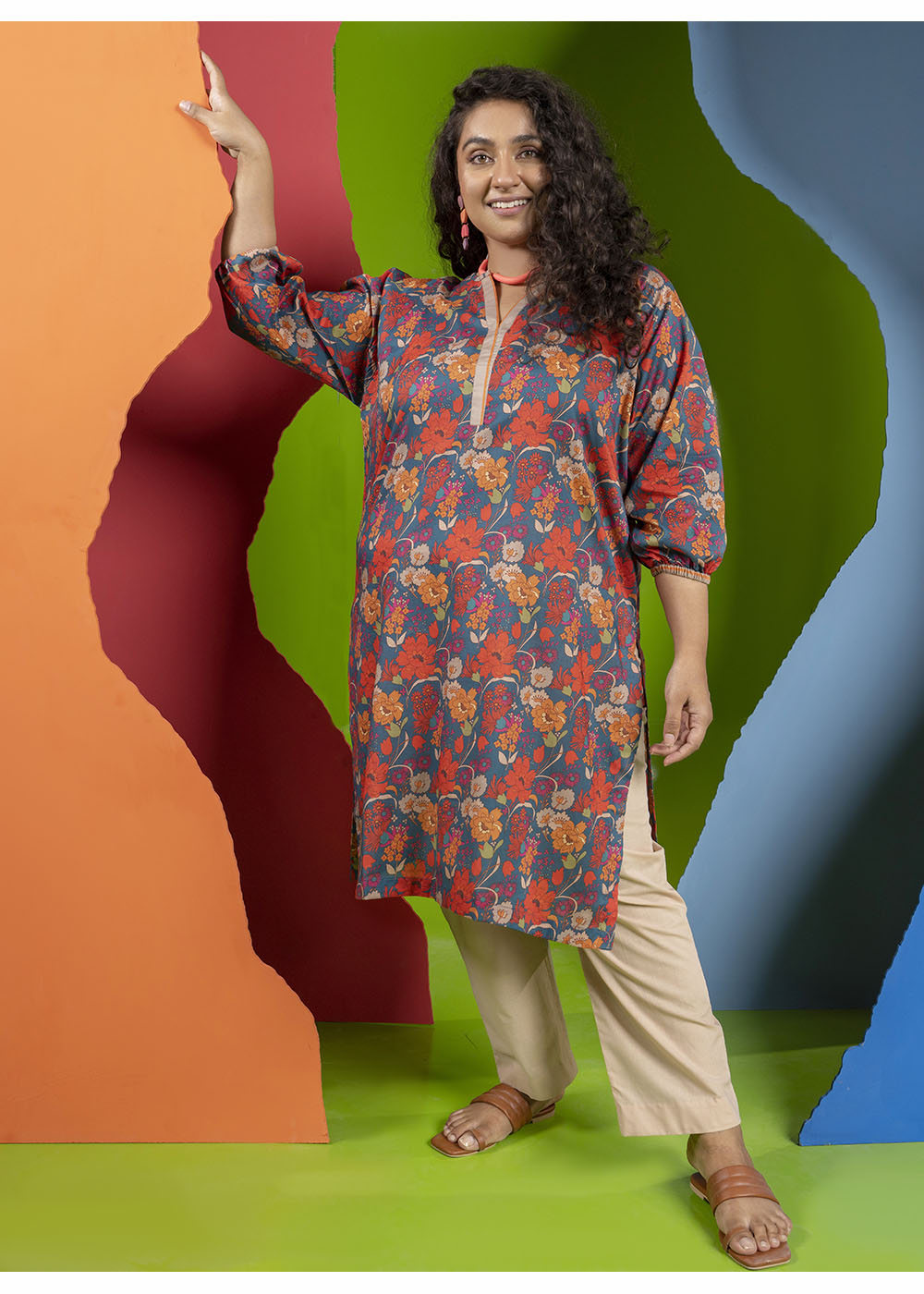 Printed Lawn Kurti