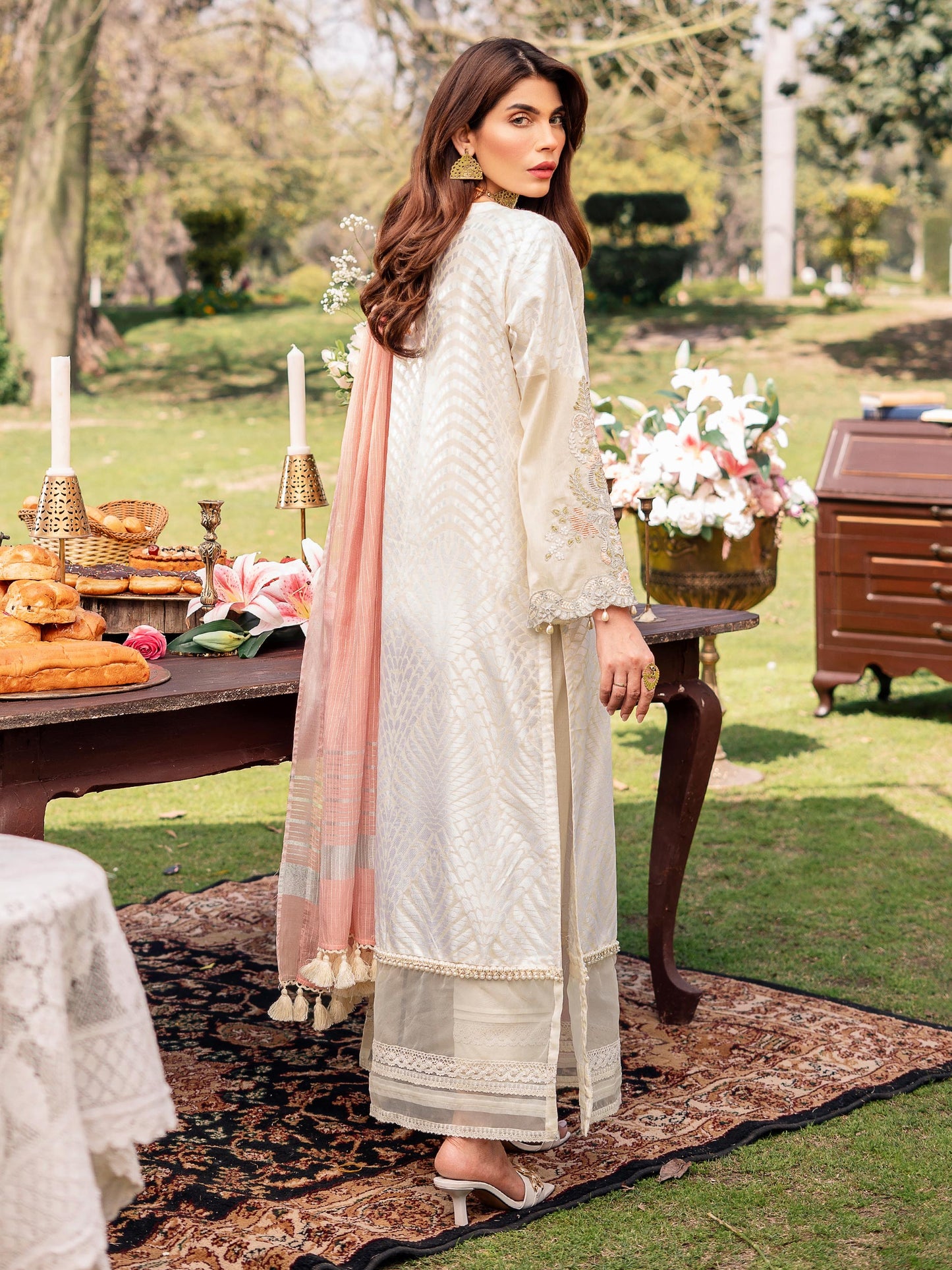 2 Piece Jacquard Suit-Embroidered (Unstitched)