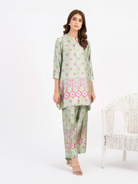 Limelight - Silk Co-Ords Set-Printed (Pret)