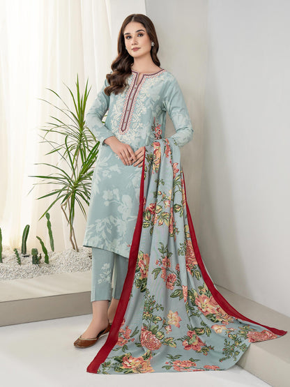 3 Piece Khaddar Suit-Embroidered(Unstitched)