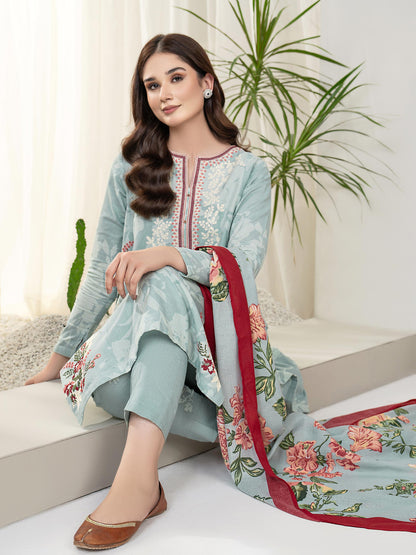 3 Piece Khaddar Suit-Embroidered(Unstitched)