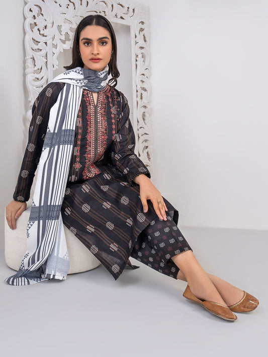 3 Piece Khaddar Suit-Embroidered (Unstitched)