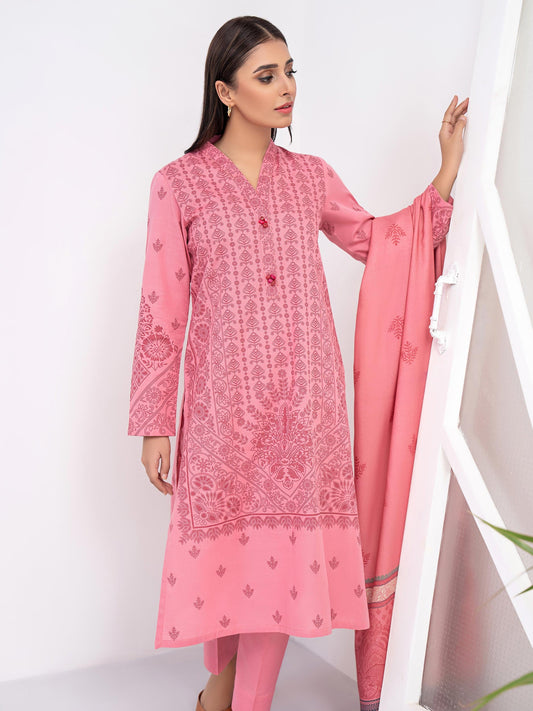 3 Piece Khaddar Suit-Printed (Unstitched)