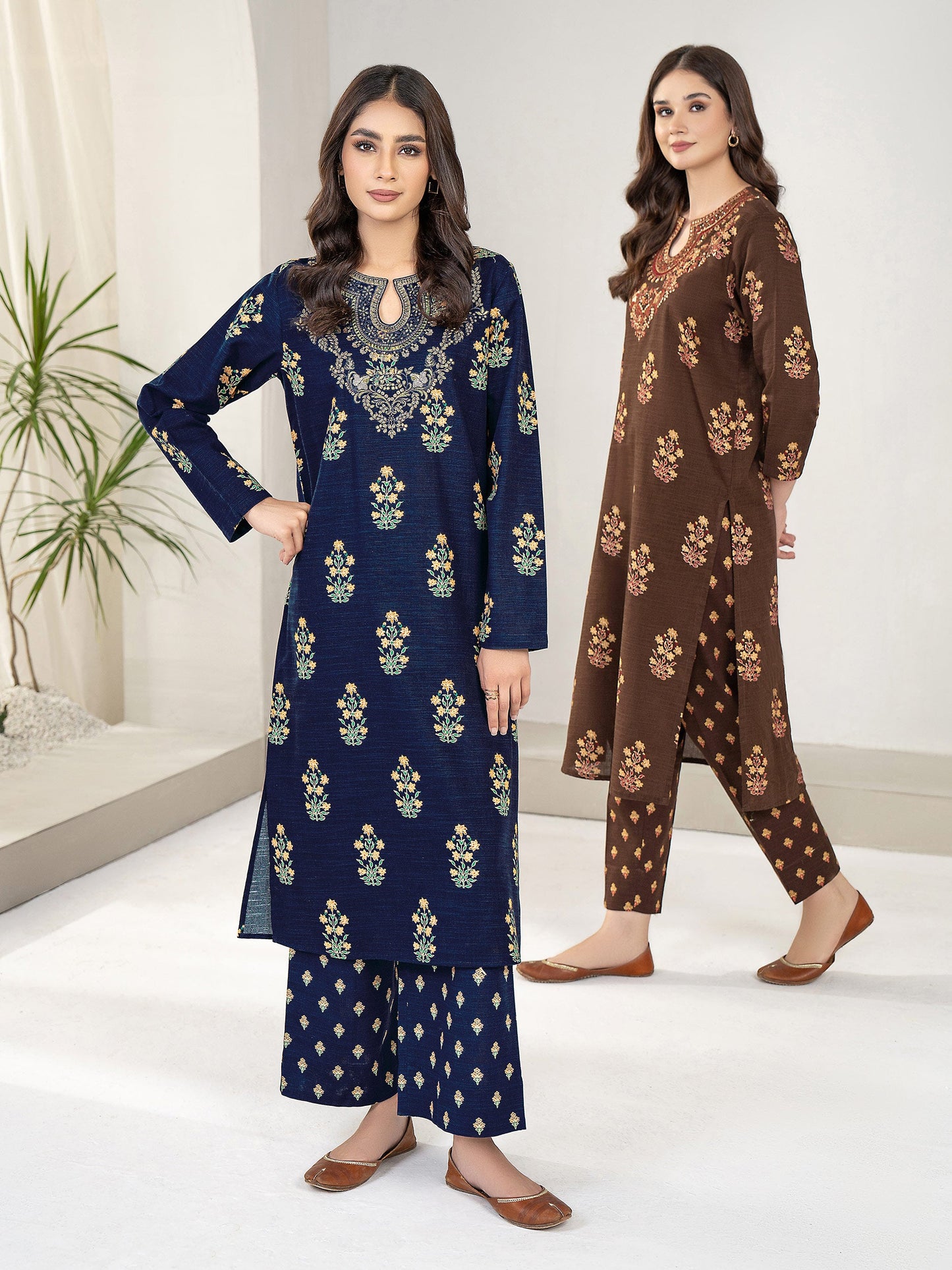 Limelight - 2 Piece Khaddar Suit-Embroidered(Unstitched)